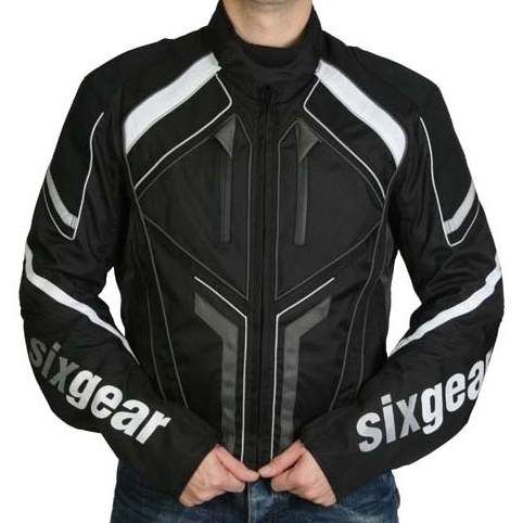 Geacă Moto din Textil SIXGEAR SPORTLINE · Gri / Negru 