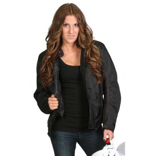 Geacă Moto Damă din Textil SHOX UNIQUE · Negru 