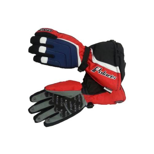 Mănuși Snowmobil - FXR RETRO POLARIS · Negru / Roșu / Gri / Albastru 