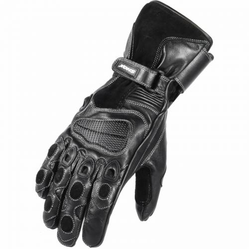 Mănuși Moto din Piele SHOX STREAM · Negru 