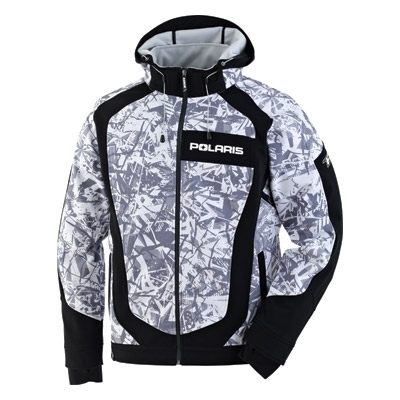Geacă Snowmobil - Damă SOFTSHELL POLARIS ·  Alb / Gri / Negru 
