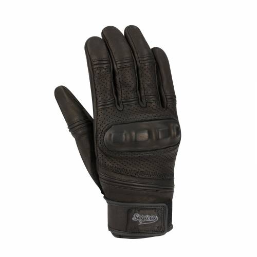 Mănuși Moto din Piele SEGURA SPACY · Negru 