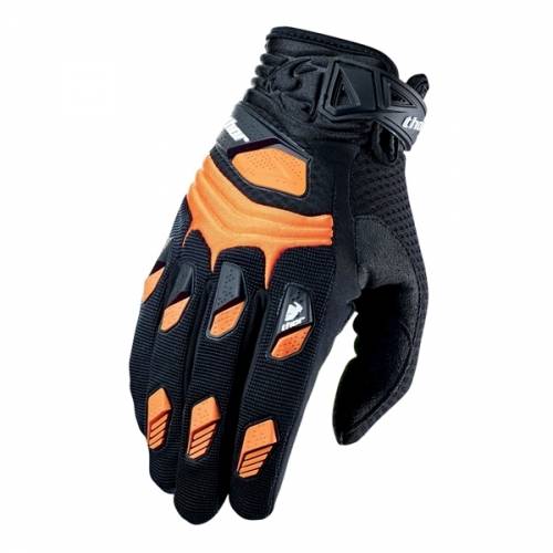 Mănuși Enduro - Cross THOR DEFLECTOR · Negru / Portocaliu 