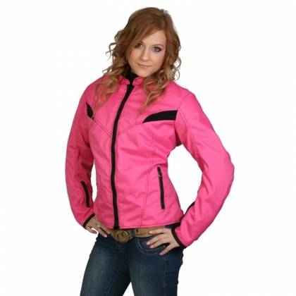 Geacă Moto Damă din Textil SHOX UNIQUE · Roz  - 0