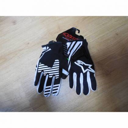 Mănuși Enduro - Cross ALPINESTARS TECHSTAR · Negru / Alb  - 0