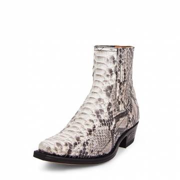 Botine Cowboy Damă SENDRA BOOTS 1692 · Piton Barriga Natural  · Maro / Negru  - 1