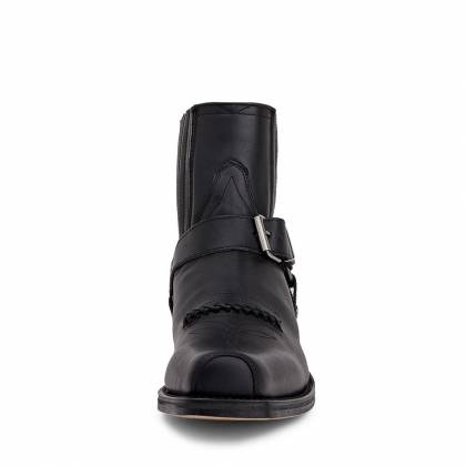 Botine Moto Chopper din Piele Naturală SENDRA BOOTS 6445 Seta Pull Oil Negro · Negru  - 2