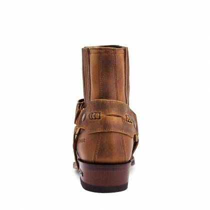 Botine Moto Chopper din Piele Naturală SENDRA BOOTS 6445 Seta Sprinter Tang · Maro  - 3