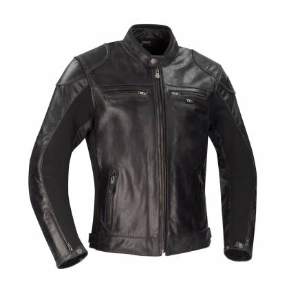 Geacă Moto din Piele & Textil SEGURA KROFT · Negru  - 0