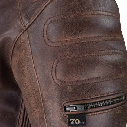 Geacă Moto din Piele SEGURA BONGO · Maro  - 3