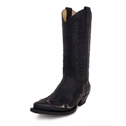 Cizme Cowboy Unisex SENDRA BOOTS 3242 · PULL OIL NEGRO-TRANSP. PITON · Negru  - 1