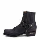 Botine Moto Chopper din Piele Naturală SENDRA BOOTS 6445 Seta Pull Oil Negro · Negru