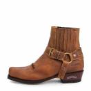 Botine Moto Chopper din Piele Naturală SENDRA BOOTS 6445 Seta Sprinter Tang · Maro