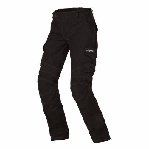 Blugi Moto SIXGEAR CARGO DENIM Slim Fit · Negru 