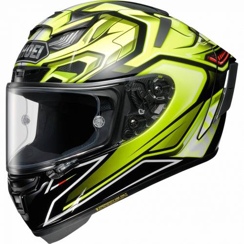 Cască Moto Integrală SHOEI X-SPIRIT III AERODYNE TC-3 · Negru / Verde Fluo / Roșu 