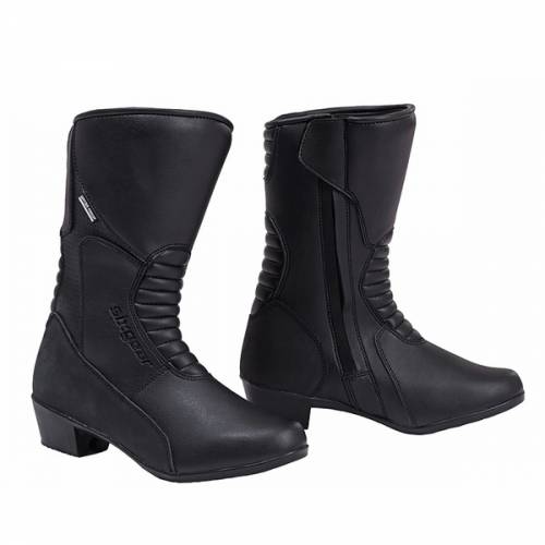 Cizme Moto din Piele SIXGEAR ELENA · Negru 