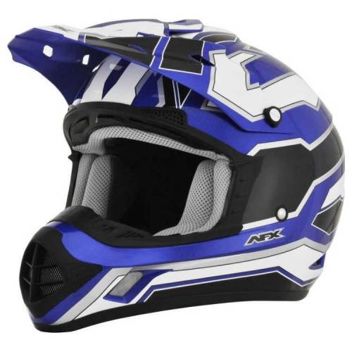 Cască Enduro - Cross AFX FX17 WORKS · Negru / Alb / Albastru 