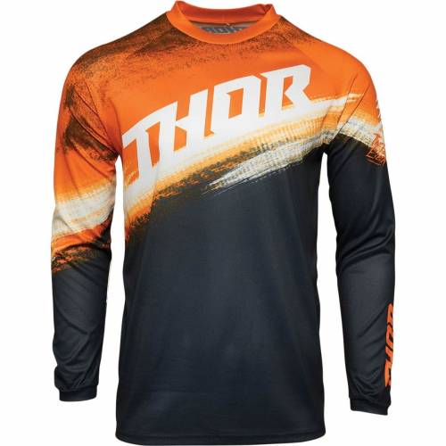 Tricou Enduro - Cross THOR SECTOR VAPOR · Alb / Negru / Portocaliu 