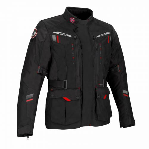 Geacă Moto din Textil BERING DARKO · Negru / Roșu 