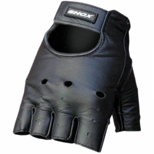 Mănuși Moto din Piele SHOX CHOPPER · Negru 