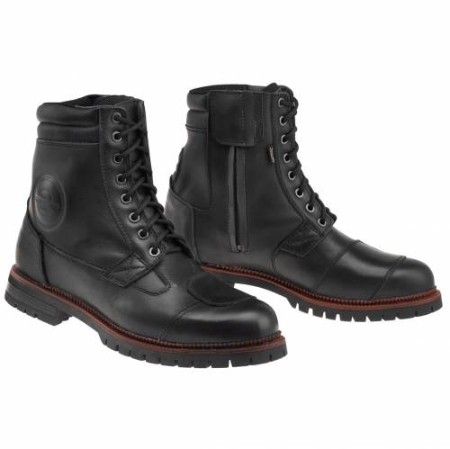 Ghete Moto Chopper GoreTex & Piele Naturală GAERNE G-STONE · Negru 