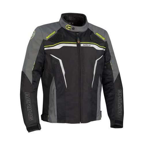 Geacă Moto din Textil BERING BATIST · Negru / Gri 