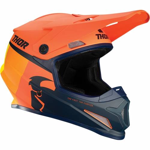 Cască Enduro - Cross THOR SECTOR RACER · Portocaliu / Albastru / Galben 
