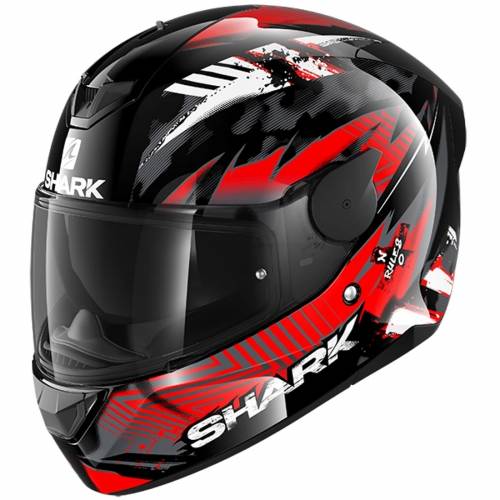 Cască Moto Integrală SHARK D-SKWAL 2 PENXA · Negru / Alb / Roșu 