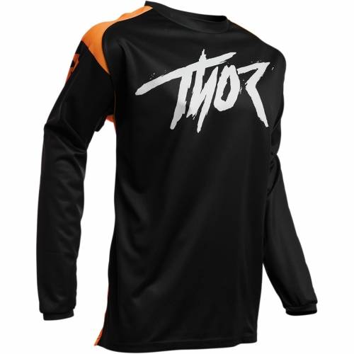 Tricou Enduro - Cross THOR SECTOR LINK · Negru / Portocaliu 
