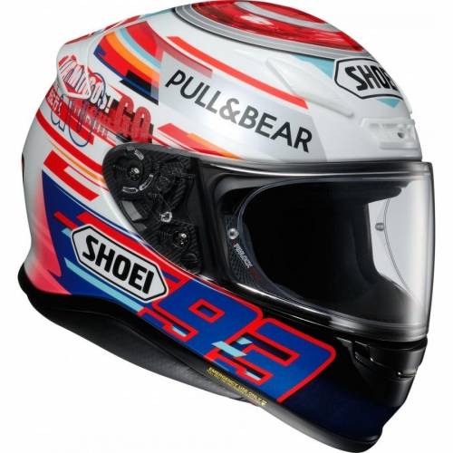 Cască Moto Integrală SHOEI NXR MARQUEZ POWER UP TC-1 · Negru / Alb / Roșu / Albastru 