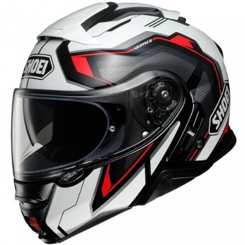 Cască Moto Flip-Up SHOEI NEOTEC-II RESPECT TC-1 · Negru / Alb / Roșu 