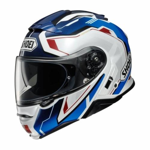Cască Moto Flip-Up SHOEI NEOTEC-II RESPECT TC-10 · Negru / Albastru / Alb / Roșu 