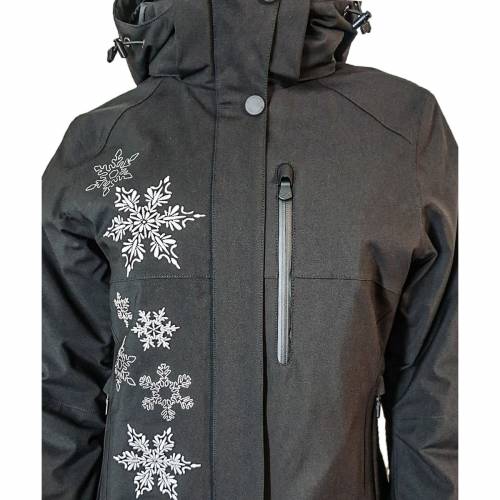 Geacă Outdoor / Schi Damă cu Motive STRINDBERG 5047D, Dermizax · Negru 