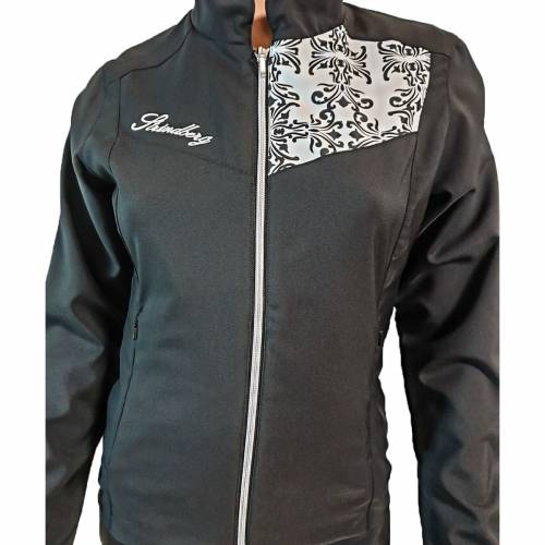 Geacă Trening Damă STRINDBERG 5133/19 · Negru cu Motiv 