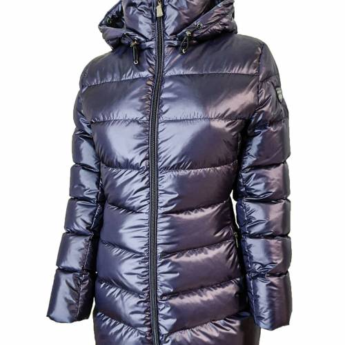 Geacă Lungă Puf Damă STRINDBERG 5173 · Indigo 