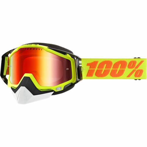 Ochelari Enduro - Cross 100% RACECRAFT · Galben-Fluo / Negru 