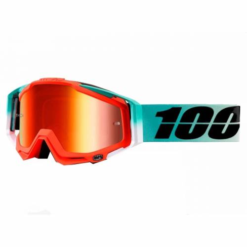 Ochelari Enduro - Cross 100% RACECRAFT · Pink-Fluo / Negru 