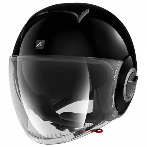 Cască Moto Open Face SHARK NANO BLANK · Negru 