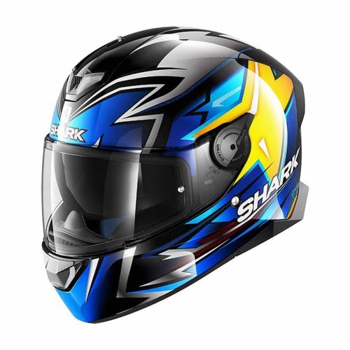 Cască Moto Integrală SHARK SKWAL 2 REPLICA OLIEVIRA cu Lumini LED · Albastru / Galben / Negru 