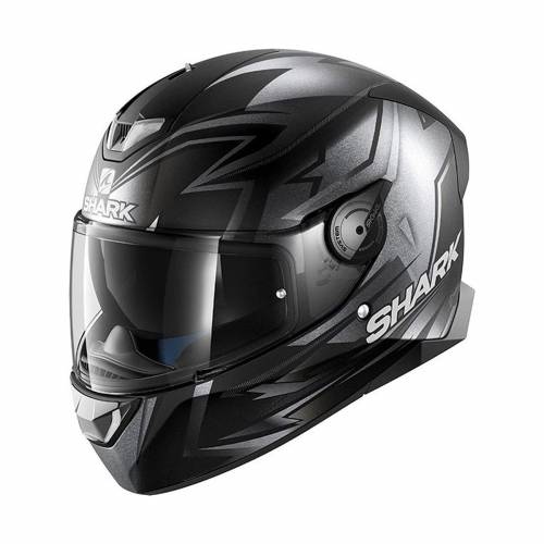 Cască Moto Integrală SHARK SKWAL 2 REPLICA OLIEVIRA  cu Lumini LED · Gri / Negru Mat 