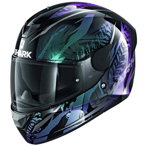 Cască Moto Integrală SHARK D-SKWAL 2 SHIGAN · Negru / Mov / Verde 
