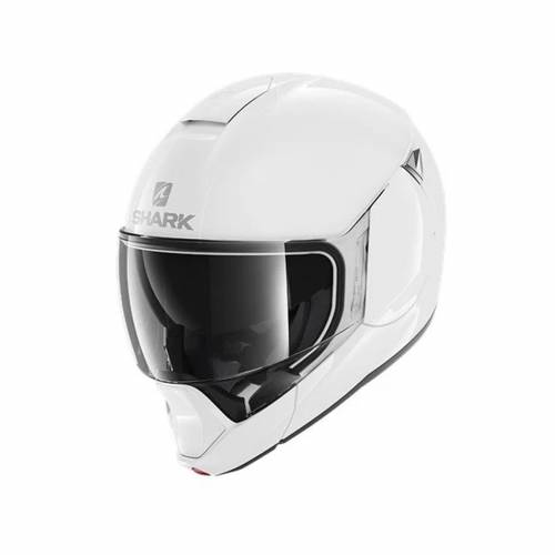 Cască Moto Flip Up SHARK EVOJET BLANK · Alb 