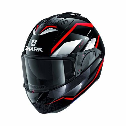 Cască Moto Modulară SHARK EVO ES YARI · Negru / Roșu 