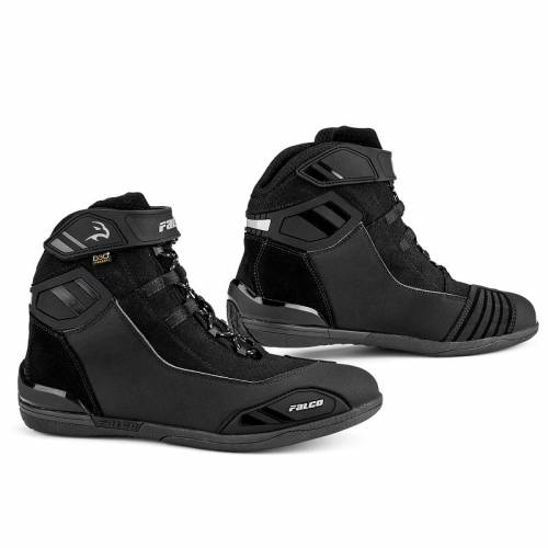 Ghete Moto din Piele & Textil FALCO JACKAL 2 WTR · Negru 