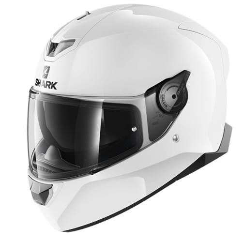 Cască Moto Integrală SHARK SKWAL 2 BLANK cu Sistem Led · Alb 