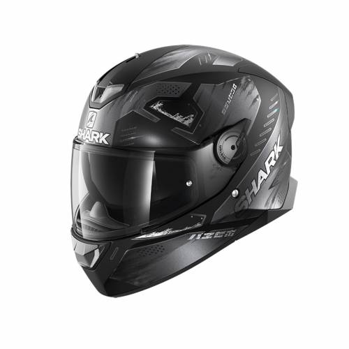 Cască Moto Integrală SHARK SKWAL 2 VENGER cu Lumini LED · Negru / Gri Mat 