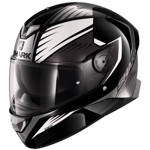 Cască Moto Integrală SHARK SKWAL 2 HALLDER cu Lumini LED · Alb / Negru / Gri 