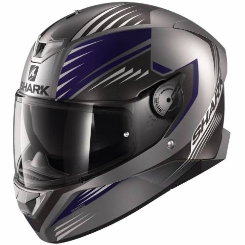 Cască Moto Integrală SHARK SKWAL 2 HALLDER cu Lumini LED · Albastru / Negru / Gri 