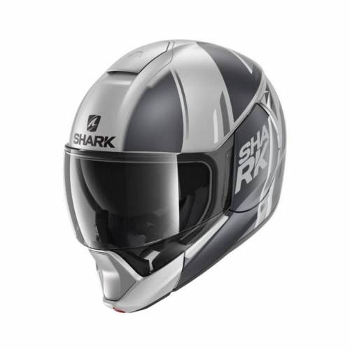 Cască Moto Flip Up SHARK EVOJET VYDA · Argintiu / Gri / Negru Mat 