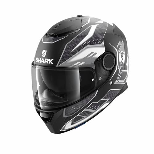 Cască Moto Integrală SHARK SPARTAN ANTHEON · Negru / Alb Mat 